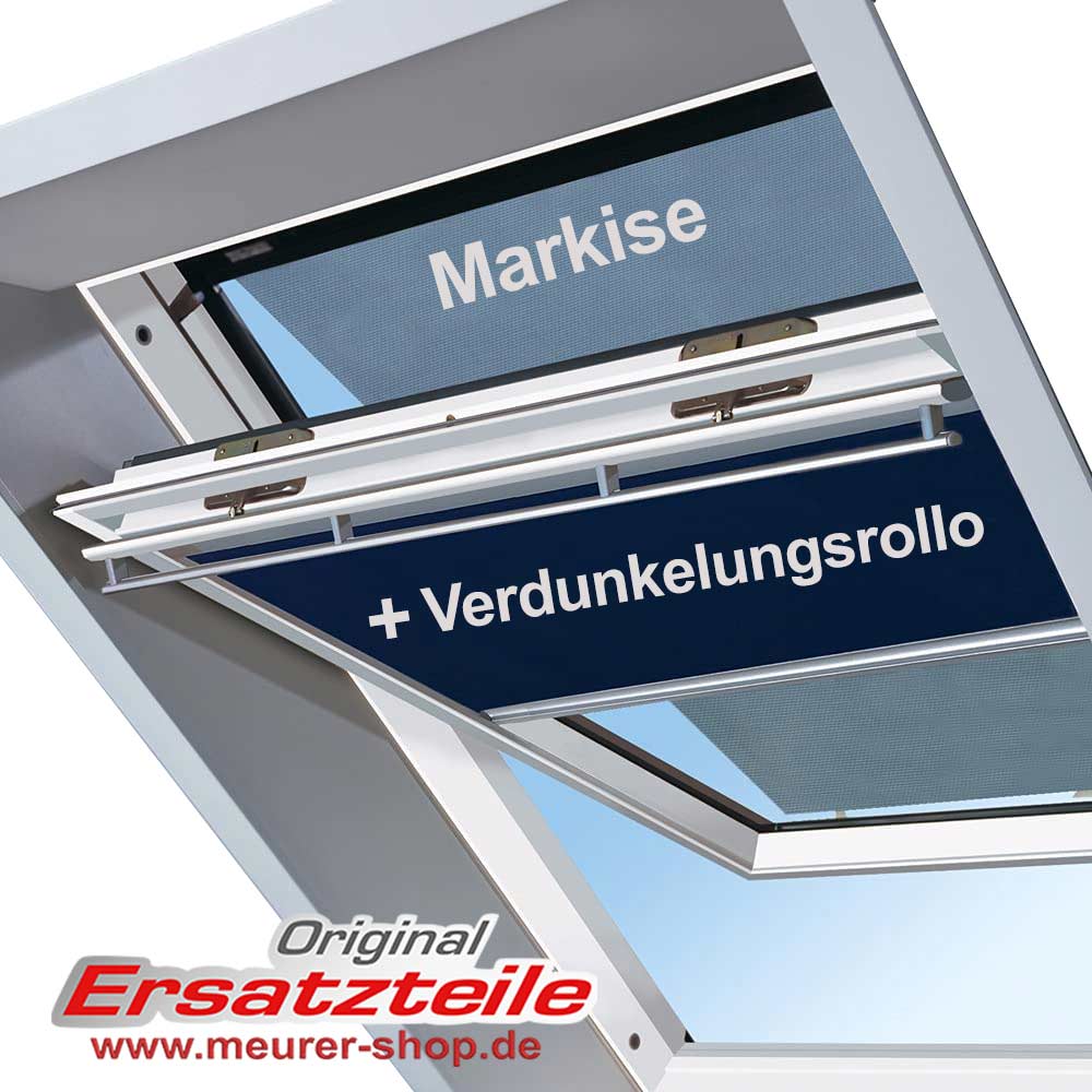 Vorteils-Set Velux Markise & Verdunkelungsrollo 410 P10 DOP / / PK10 S08-DOP